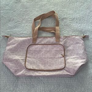 DSW Tan and Gray Tote Bag Practical Everyday Carry